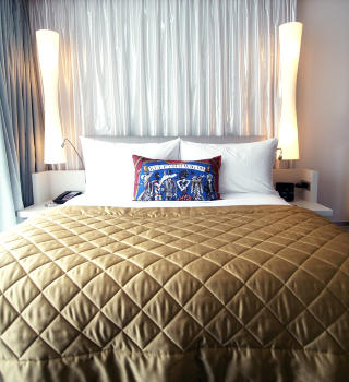 MYK: Sengene p� W Hotel London var av god klasse.