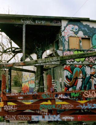 Beboere har blokkert alle innganger til Christiania