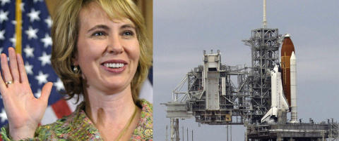 Giffords fikk ikke se mannen reise til rommet