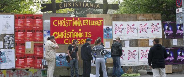 Christiania-innbyggerne vil kj�pe fristaden