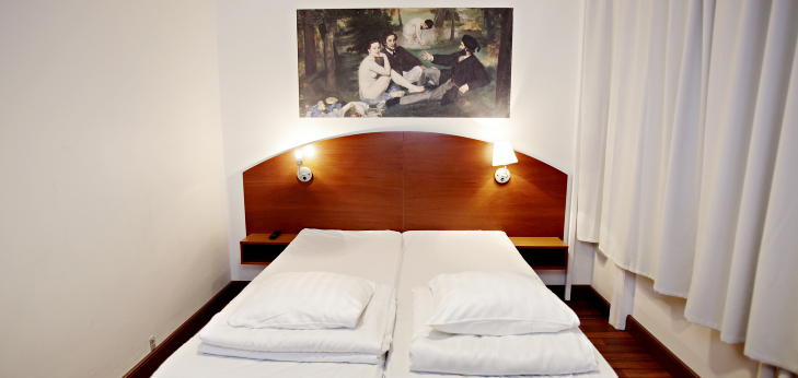 BILLIGHOTELLET OMENA: Senga er slett ikke verst, og den lave prisen kan bety mer penger til morsomme opplevelser i K�benhavn.