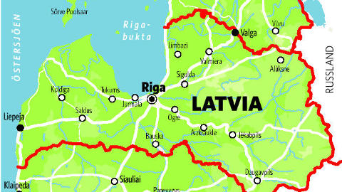 LATVIA. Grafikk: KJELL ERIK BERG