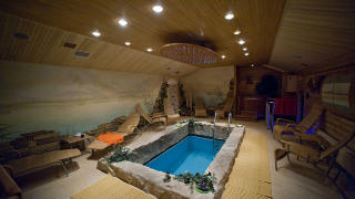 BADEKULP: Badstu og badekulp er hett p� spa. Foto: JOHN TERJE PEDERSEN