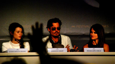 HOVEDROLLENE: Spilles av (fra venstre) �strid Berg�s-Frisbey, Depp og Penelope Cruz. Foto: P�L NORDSETH/DAGBLADET