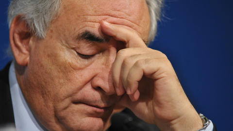 SIKTET FOR VOLDTEKT:IMF-direkt�r Dominique Strauss-Kahn ble natt til i g�r p�grepet p� JFK-flyplassen i New York. Arkivoto: AFP Photo/Mandel Ngan/Scanpix