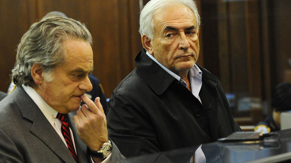 HOLDES FENGSLET: IMF-direkt�r Dominique Strauss-Kahn holdes varetektsfengslet, besluttet en dommer i New York i dag. Foto: AFP Photo/Emmanuel Dunand/Scanpix
