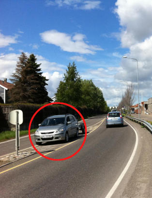 Stoppet her da oljelampa lyste r�dt