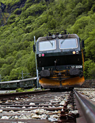 Her er det s� bratt at det kreves to lokomotiver