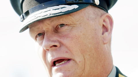 F�R IKKE SKYTE: Forsvarssjef Harald Sunde vant ikke frem i Arbeidstilsynet og m� finne en annen ammunisjon � fylle magasinene med. Foto: Stian Lysberg Solum / SCANPIX