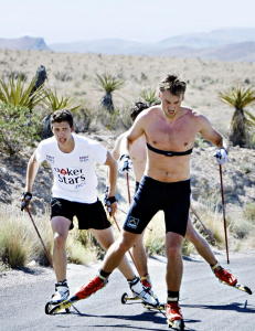 Northug m�ter Hellner til rulleskiduell p� Bislett