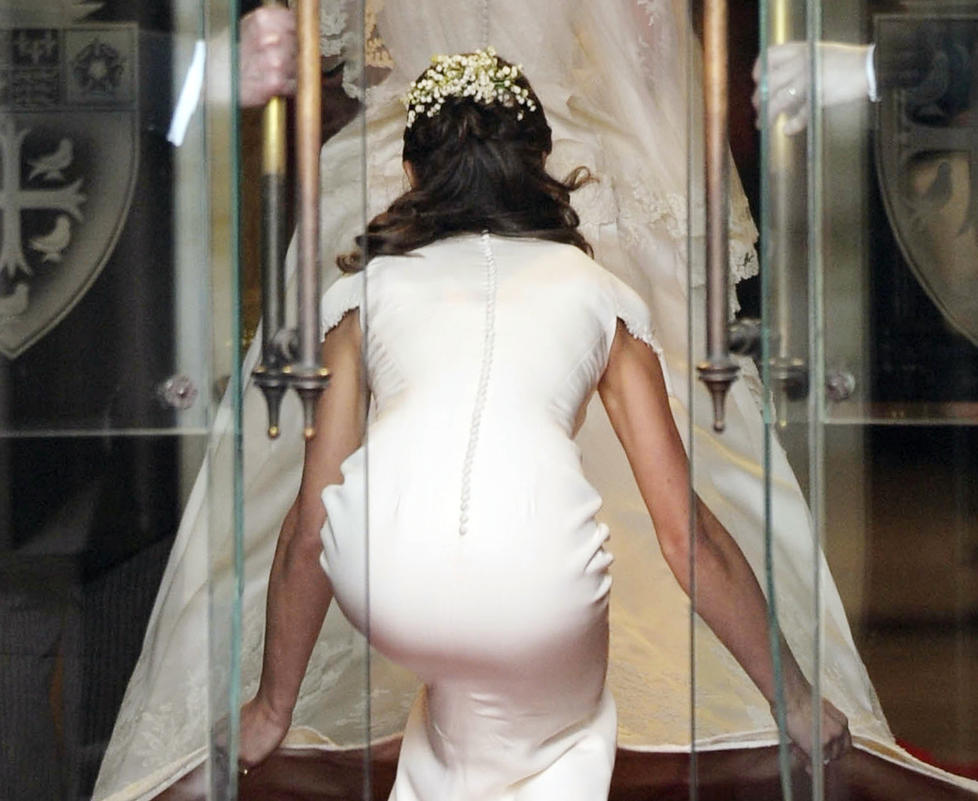 VIL SE S�NN UT: Britiske og amerikanske kvinner vil ha rumpe som Pippa Middleton. Plastikkirurger melder n� om storm av kvinner som vil stramme opp rumpa. Foto: Scanpix