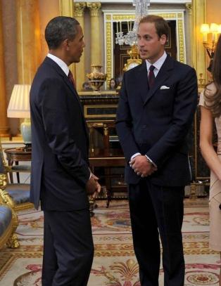 Her kan Obama endelig gratulere nygifte prins William