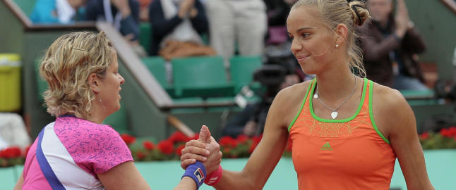 Clijsters sl�tt ut av Rus