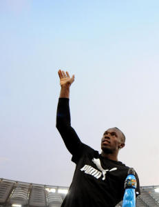 Bolt showet for publikum b�de f�r og etter l�pet