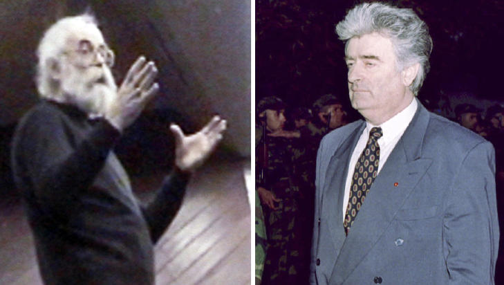 FORANDRET UTSEENDE MER: Radovan Karadzic hadde tilsynelatende forandret sitt utseende mer enn Ratko Mladic. Foto: REUTERS/Scanpix