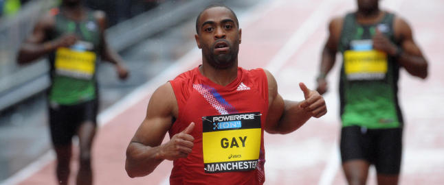 Tyson Gay satte �rsbeste i verden p� hjemmebane