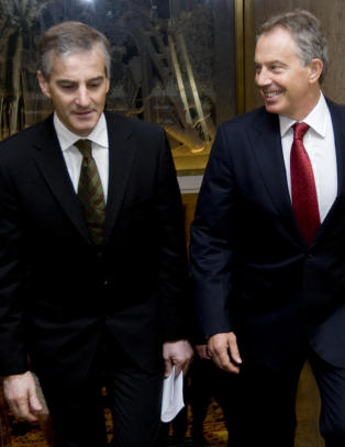Jonas m�ter Tony Blair i Oslo