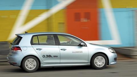 MILJ�-GOLF: VW Golf Blue Motion har lavt CO2-utslipp. FOTO: Egil Nordlien HM Foto