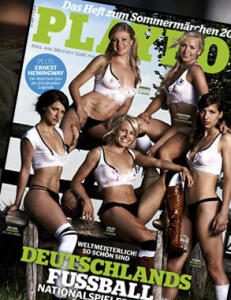 Tyske landslagsjenter stiller opp i Playboy