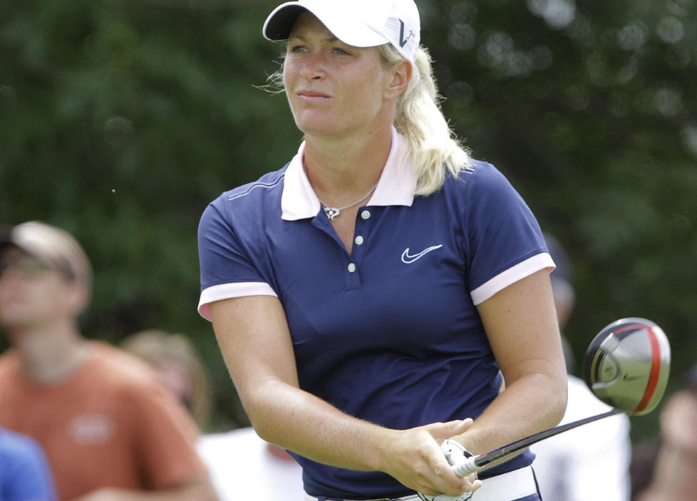 MISFORN�YD MED UTTELLINGEN: Suzann Pettersen var forn�yd med spillet, men misforn�yd med resultatet da hun endte LPGA-turneringen i Springfield p� 12.-plass.Foto: SCANPIX/AP Photo/Seth Perlman