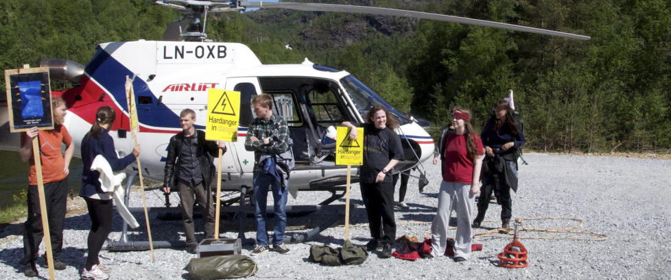 Aksjonister stoppet kraftlinjeutbygging