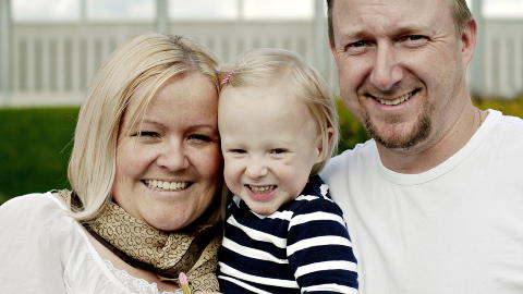 ETTERREAKSJON: Thea Jenshagen fikk en psykisk reaksjon - den kom f�rst da Lotte var trygg. Foto: Torbj�rn Gr�nning