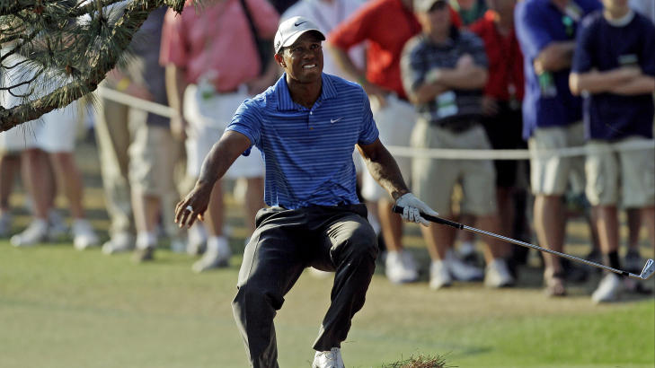 Woods topper den �rlige l�nnsunders�kelsen til det anerkjente magasinet Sports Illustrated for �ttende �r p� rad, men forspranget til konkurrentene er kuttet kraftig. Foto: AP Photo / Chris O'Meara