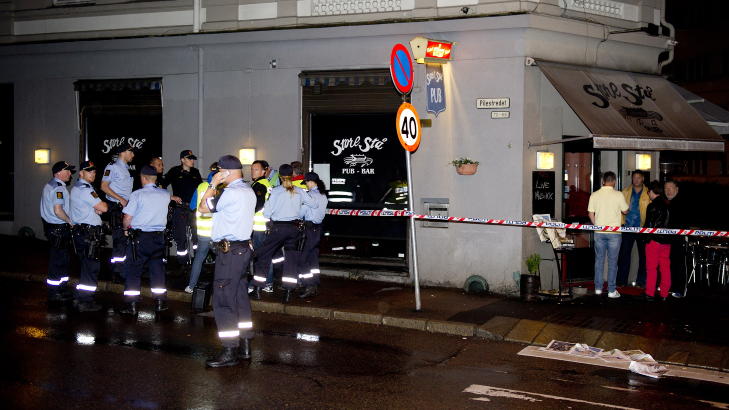 DREPT P� �PEN GATE: Politiet har bedt de som kan ha sett eller h�rt noe etter at en 35 �r gammel mann ble skutt p� �pen gate p� Bislett om � melde seg. Foto: �istein Norum Monsen/Dagbladet
