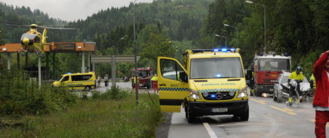 Skjente over i m�tende kj�refelt