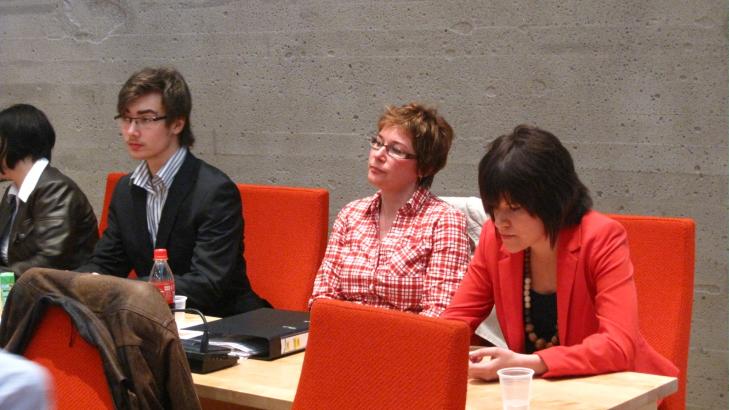 F�LELSESLADET: De tidligere Blacksheeps-medlemmene Alexander Touryguin (venstre) og Viktoria Eriksen (h�yre) m�tte begge forklare seg i g�r. Foto: Raymond Hildonen