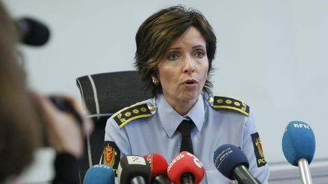PRESSEBRIEF: N� klokka 14 holder Oslo-politiet ved politiinspekt�r Hanne Krsitin Rohde en pressebrief om siste nytt i drapssaken.
Foto: Berit Roald / Scanpix