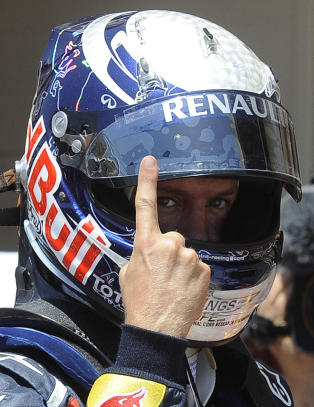 Vettel sikret seg pole position