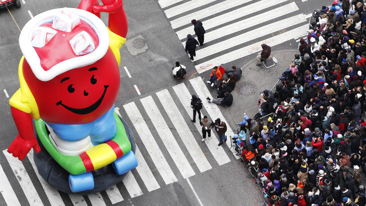 SKILT VED F�DSELEN? Den nye delfinarten sammenlignes med frontfiguren for leskedrikken Kool-Aid - Kool-Aid-mannen. Foto: REUTERS/Shannon Stapleton/SCANPIX