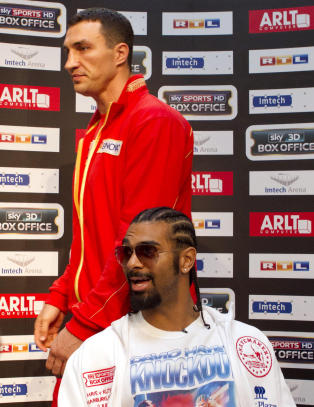 Haye og Klitsjko startet nesten boksekampen p� pressekonferansen