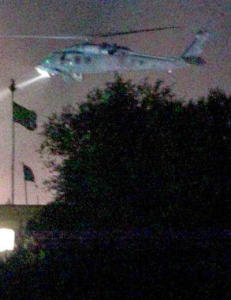 Drepte terrorister p� hotell-taket fra helikopter
