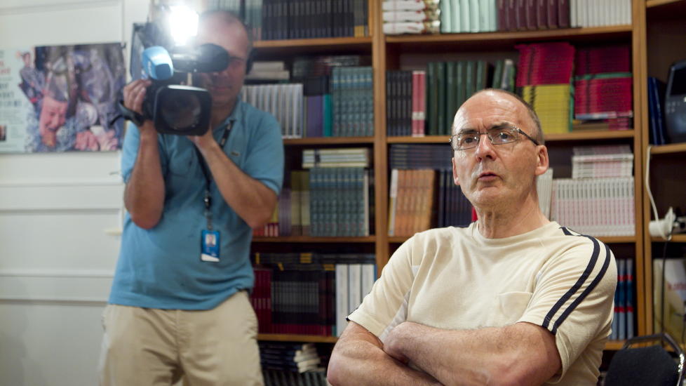 Erling Folkvord lanserte mandag den mye omtalte boka �V�r korrupte hovedstad�.  Foto: Heiko Junge / Scanpix