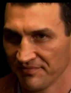 Her blir Klitsjko s� provosert at han ikke f�r fram et ord