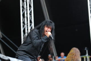 HARDT ARBEID: Anthrax har mye � bevise. Joey Belladonna jobber hardt.