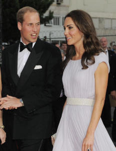 Kate og William minglet med stjernene