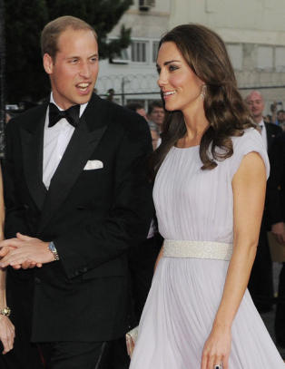 Kate og William minglet med stjernene