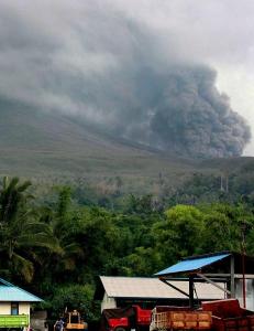 Vulkan-alarm i Indonesia
