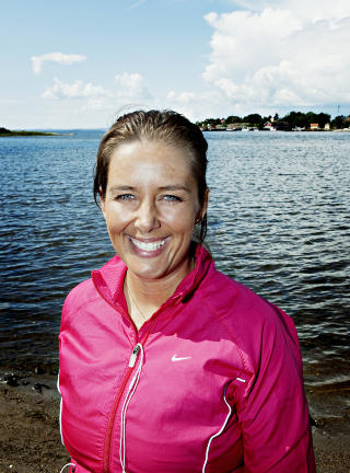M�LRETTET: Hun har jogget hver eneste dag siden 23. juni i fjor. Foto: Nina Hansen