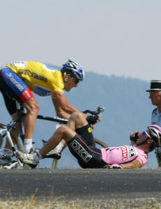 - I dag passeres stedet der Armstrong kj�rte cyclocross
