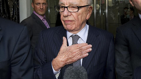I ILDEN: 80 �r gamle mediemogul Rupert Murdoch. Foto: REUTERS/Paul Hackett/Files