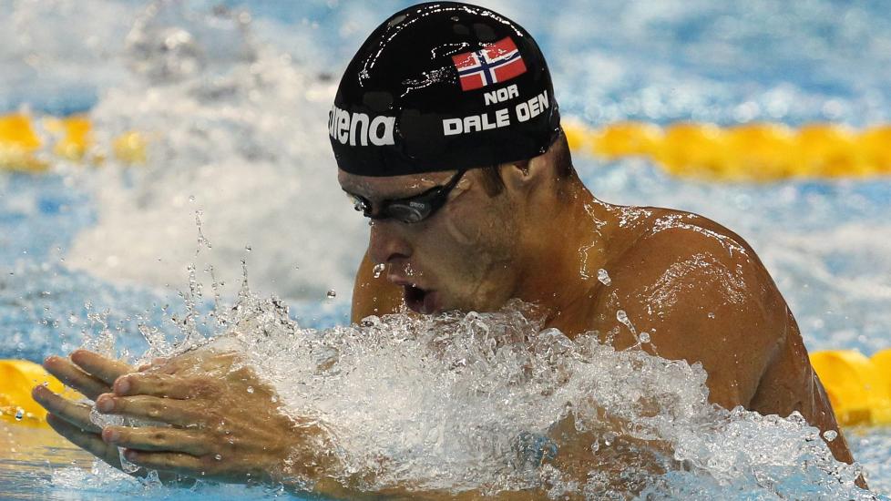 I RUTE: Alexander Dale Oen fosset videre til finalene i sv�mme-VM i Shanghai.Foto: SCANPIX/EPA/BARBARA WALTON