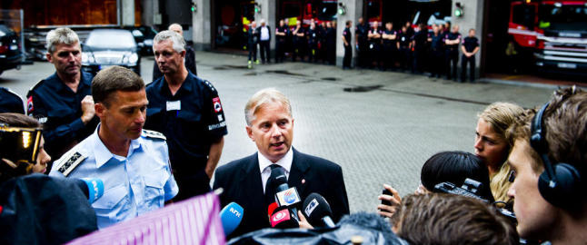 Brannvesenet stengt inne i bombeangrepet