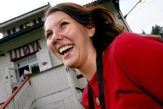BLID: I 2002 var Gry Larsen AUF-nestleder. Foto: Ida Von Hanno Bast