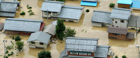 Nordlige Japan sterkt rammet av flom