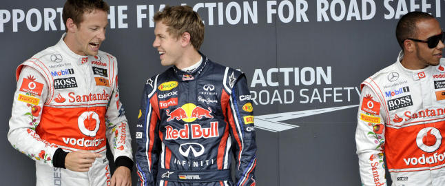 Vettel sn�t Hamilton for beste startspor