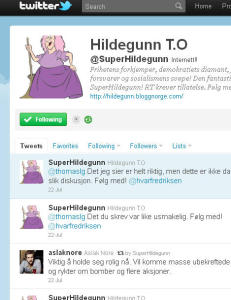 Frykter �Hildegunn�- bloggen ga n�ring til Breiviks hat